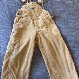OshKosh B'gosh Tan Corduroy Kids Overalls